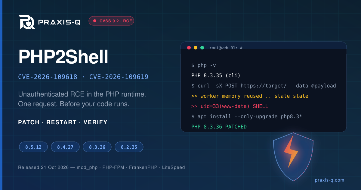 PHP2Shell (CVE-2026-109618 & CVE-2026-109619): How to Patch PHP on Your Linux Servers